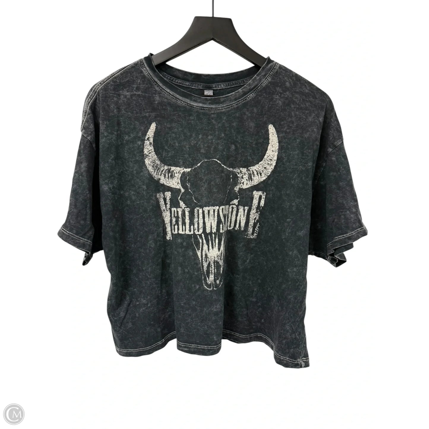 Top Short Sleeve By Clothes Mentor In Grey, Size: L