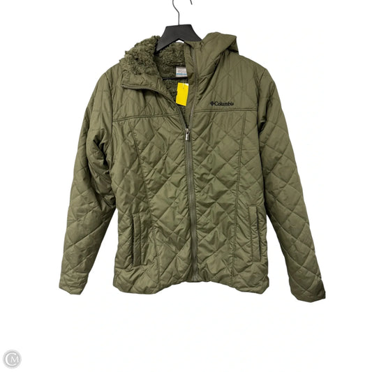 Coat Faux Fur & Sherpa By Columbia In Green, Size: M