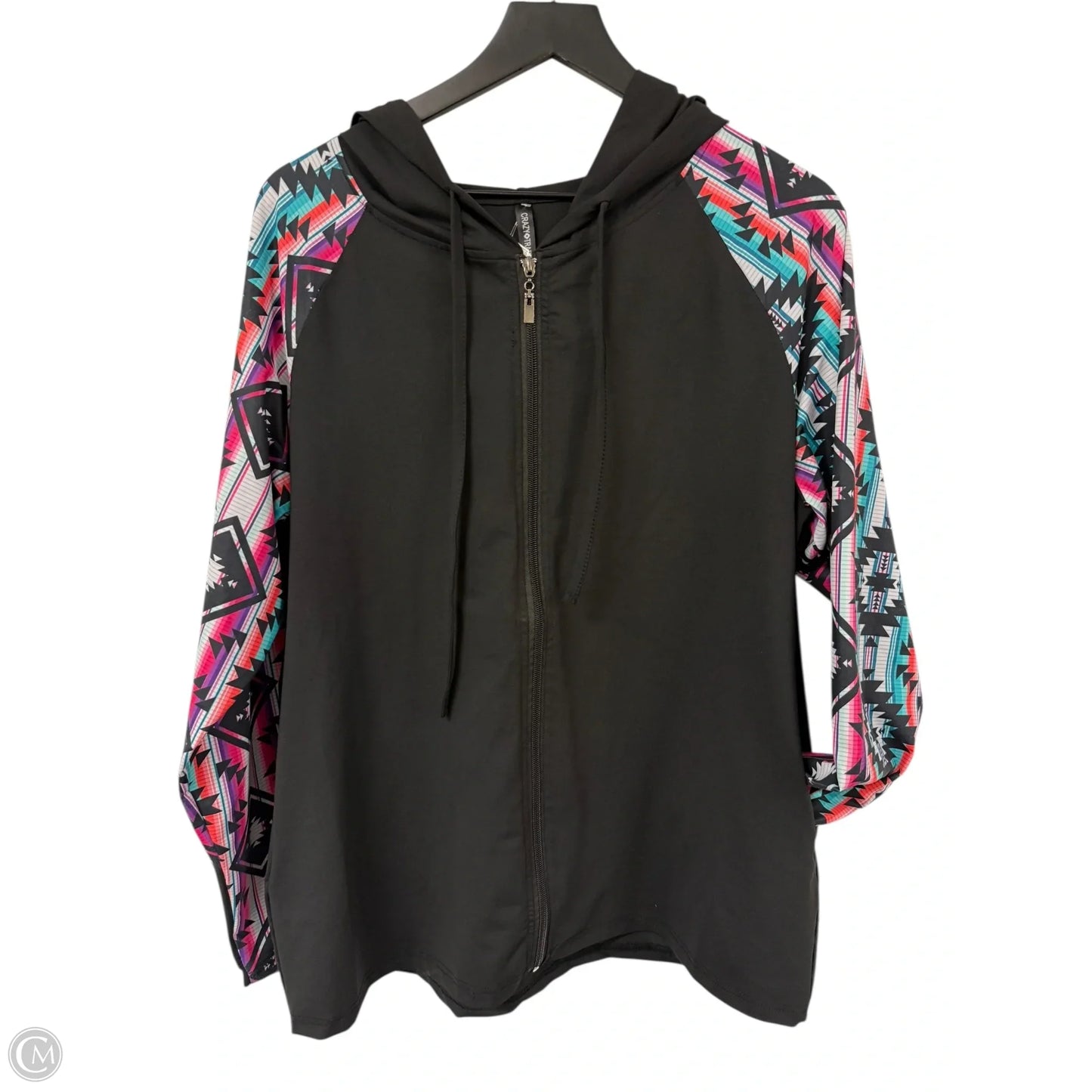 Jacket Shirt By Crazy Train In Black, Size: Xl