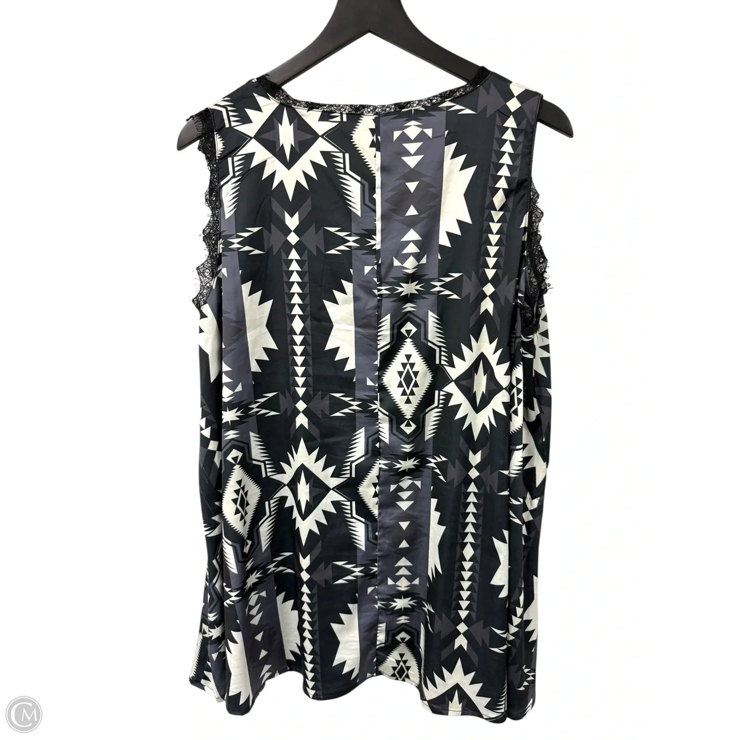 Top Sleeveless By Crazy Train In Grey, Size: Xl