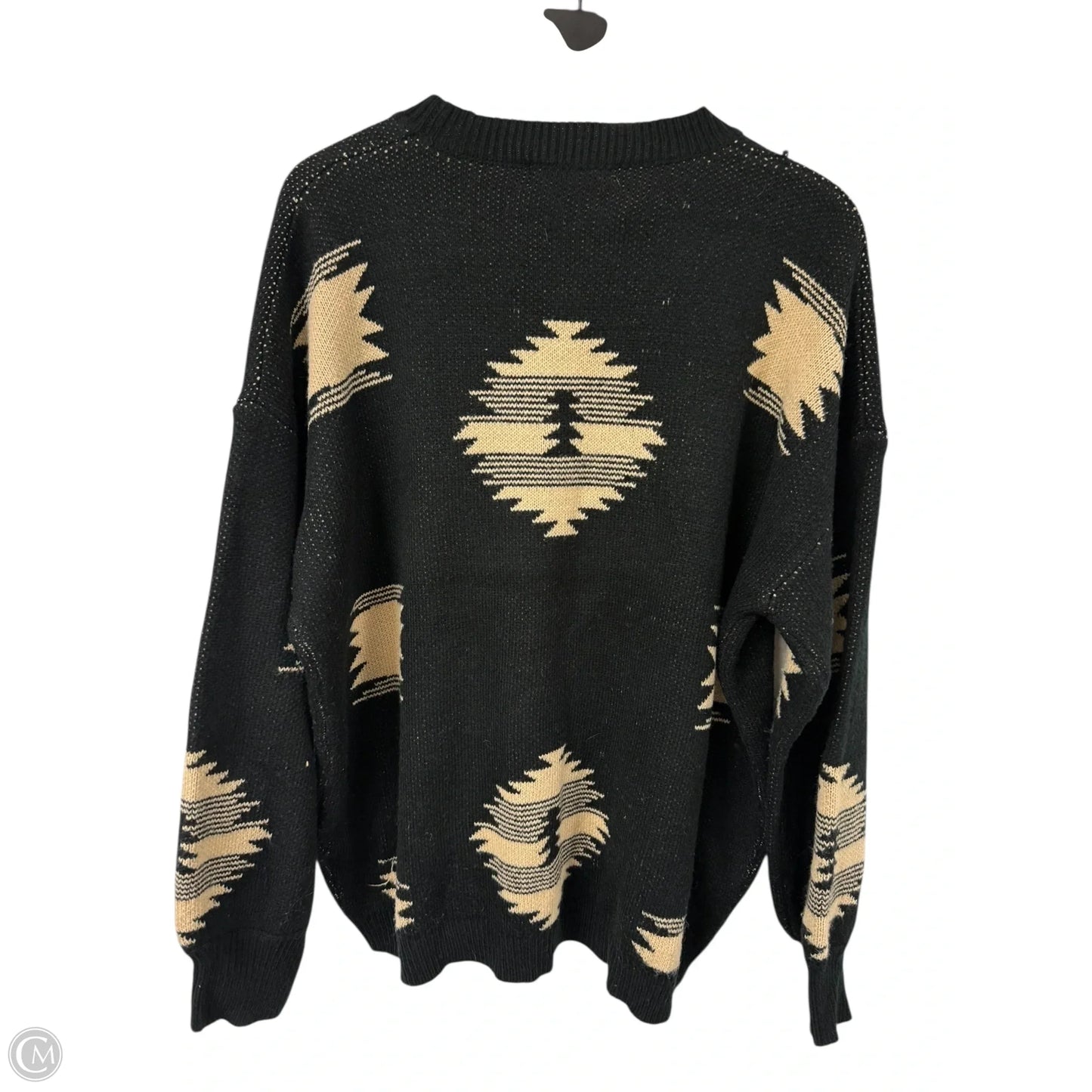 Sweater By Clothes Mentor In Black & Tan, Size: Xl