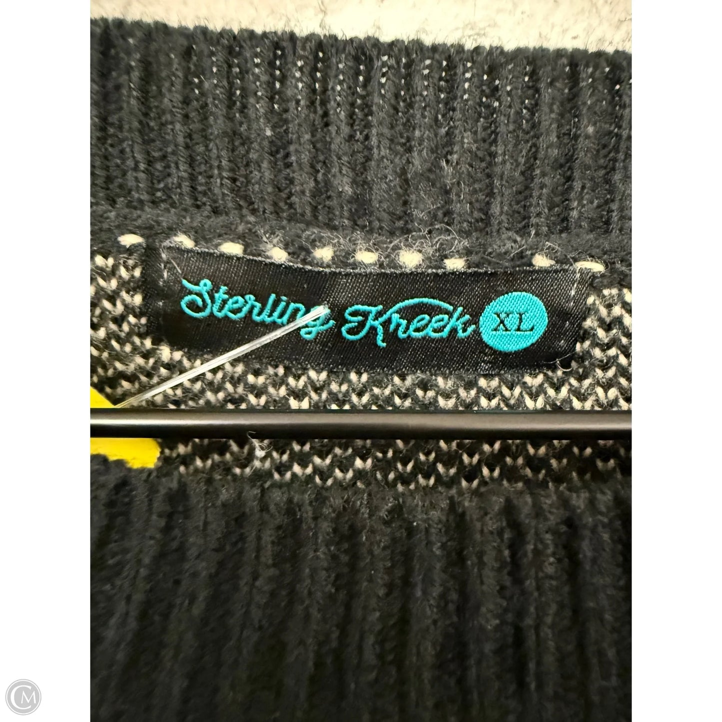 Sweater By Clothes Mentor In Black & Tan, Size: Xl