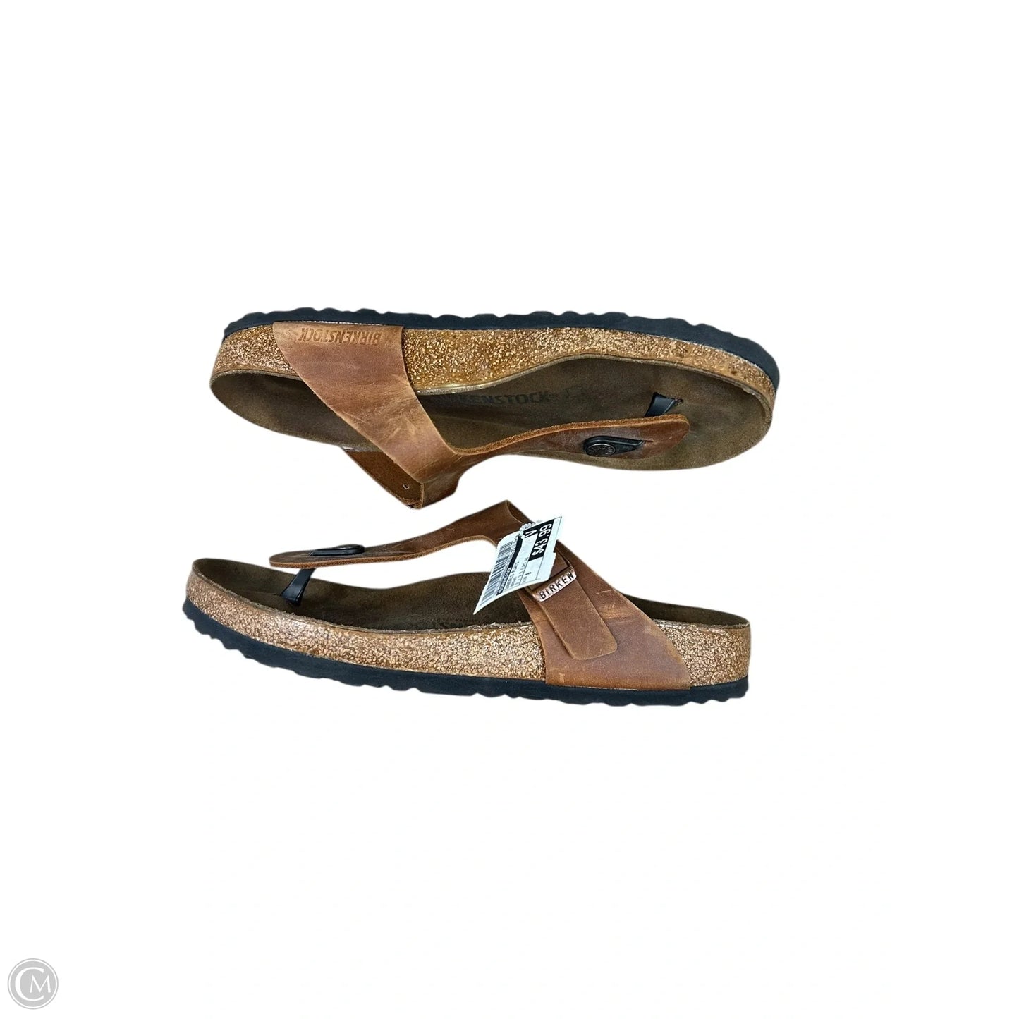 Sandals Flats By Birkenstock In Brown, Size: 9