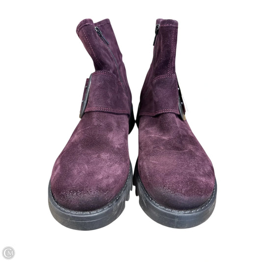 Boots Ankle Flats By Fly London In Purple, Size: 8.5