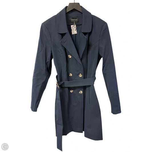 Coat Trench Coat By 41 Hawthorn In Blue, Size: L