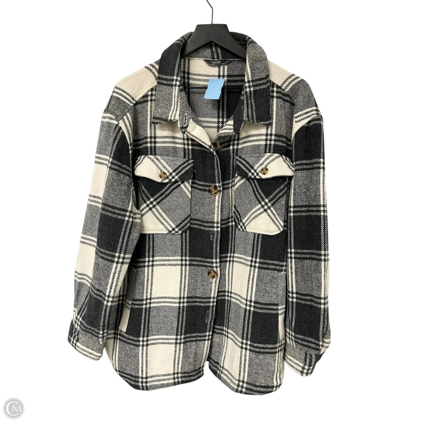 Jacket Shirt By Members Mark In Grey, Size: Xl