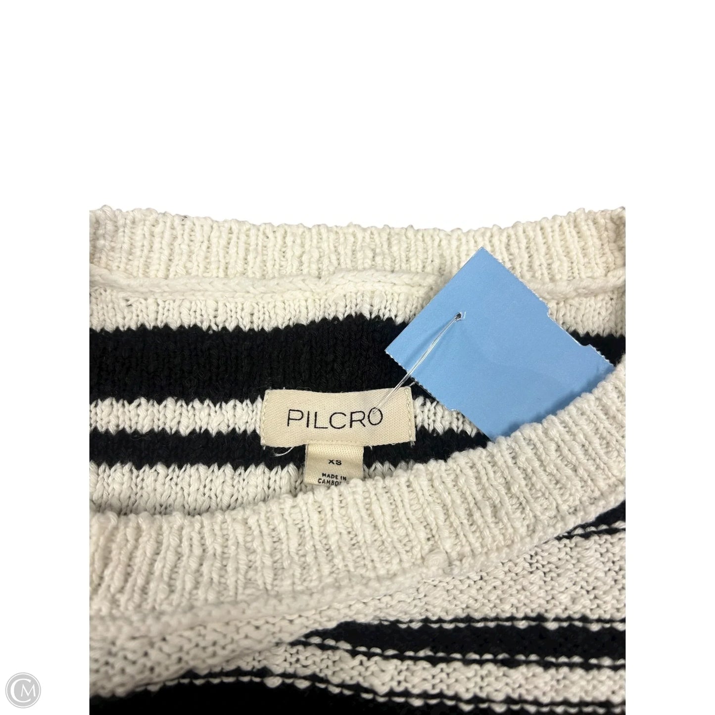 Sweater By Pilcro In Black & White, Size: Xs