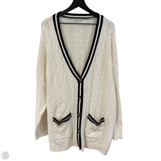 Sweater Cardigan By 89th And Madison In Cream, Size: 3x