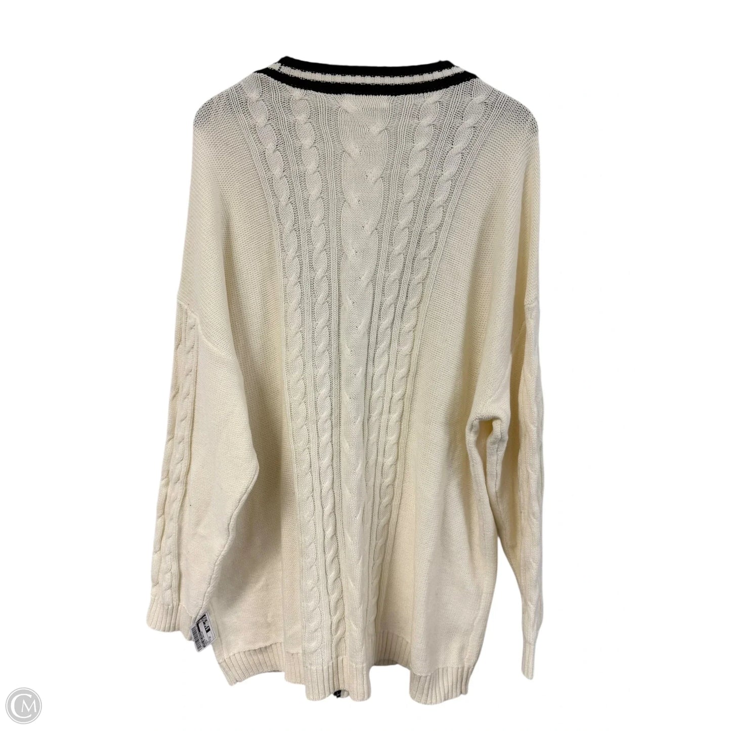 Sweater Cardigan By 89th And Madison In Cream, Size: 3x