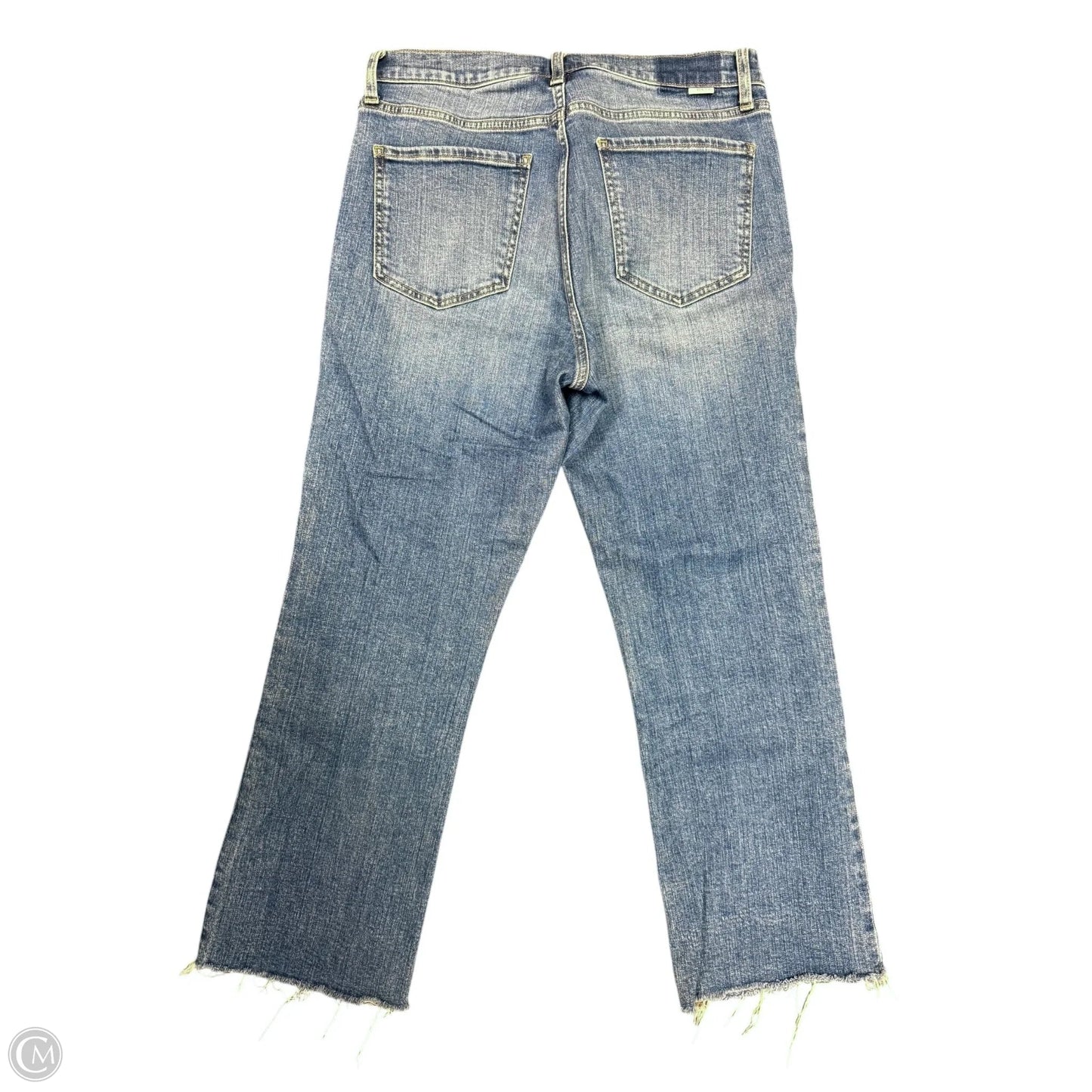 Jeans Cropped By Daze In Blue Denim, Size: 8