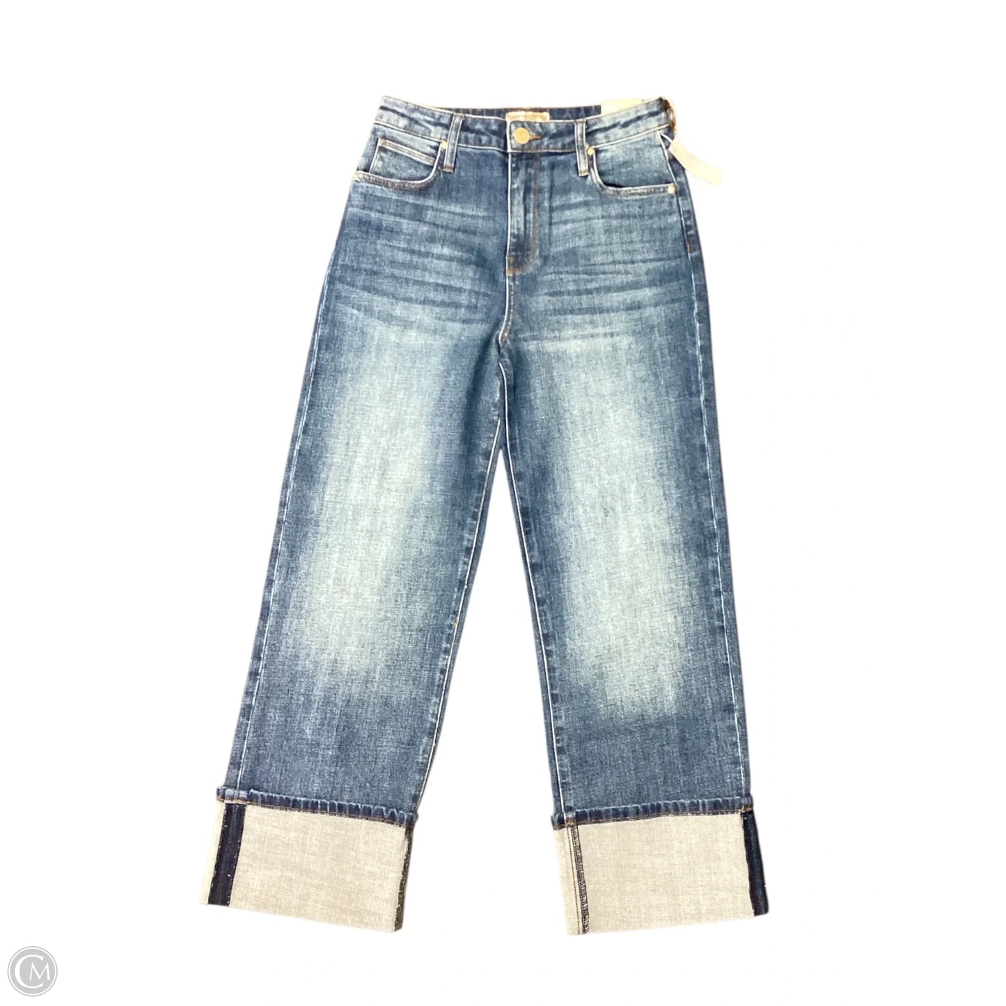 Jeans Cropped By Kut In Blue Denim, Size: 0