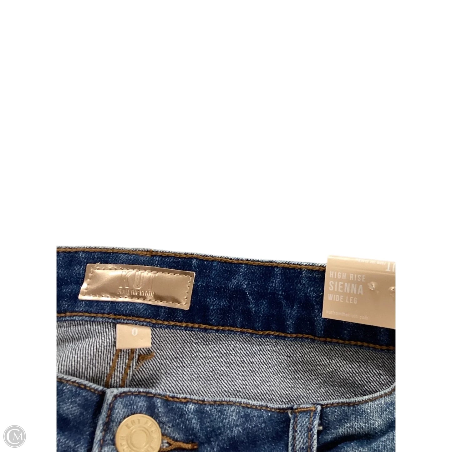 Jeans Cropped By Kut In Blue Denim, Size: 0