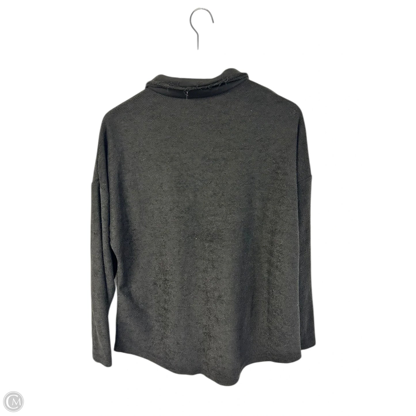 Jacket Shirt By Clothes Mentor In Black, Size: S
