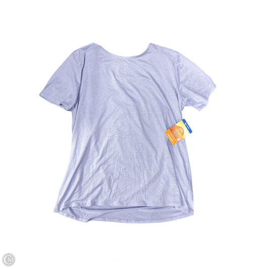 Athletic Top Short Sleeve By Columbia In Purple, Size: L