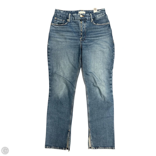 Jeans Straight By Good American In Blue Denim, Size: 6