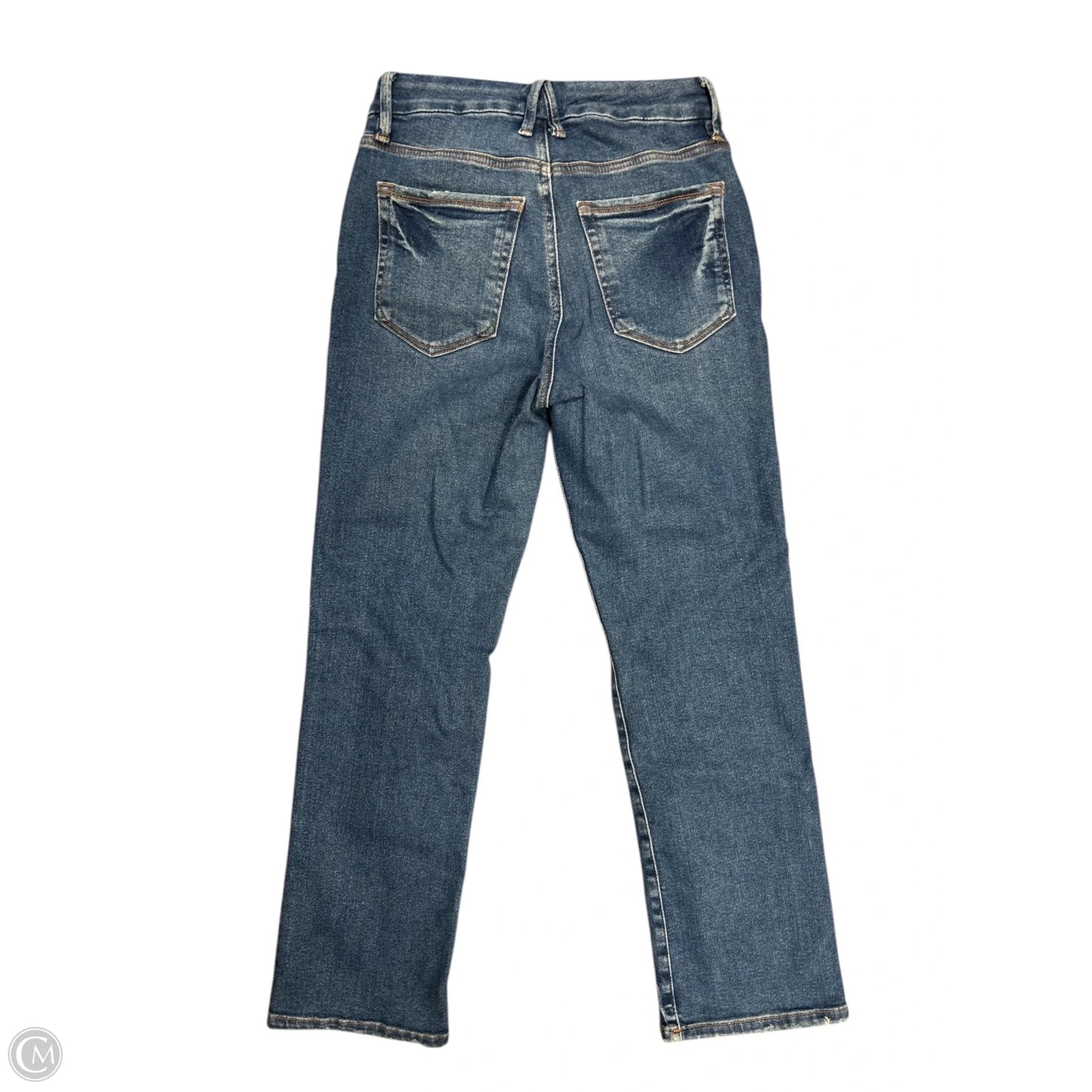 Jeans Straight By Good American In Blue Denim, Size: 6