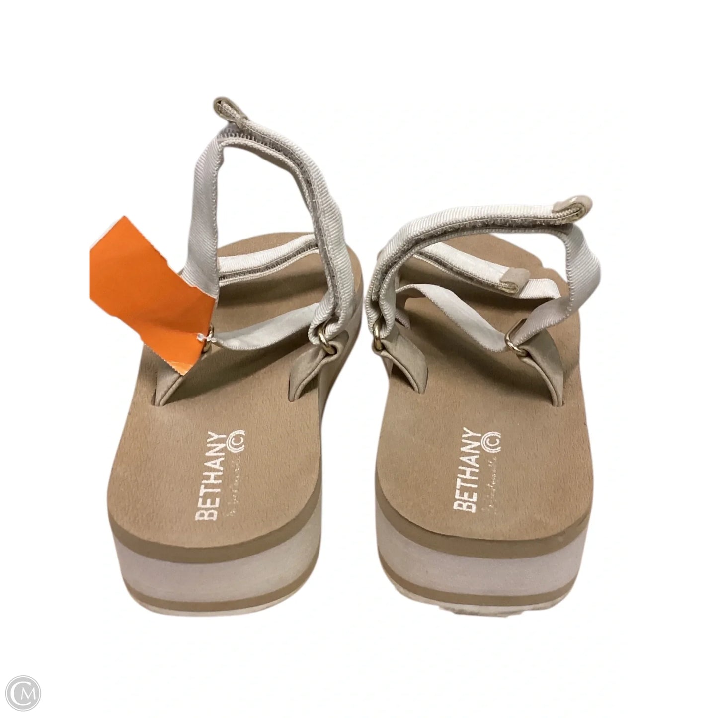 Sandals Flats By Clothes Mentor In Tan, Size: 9
