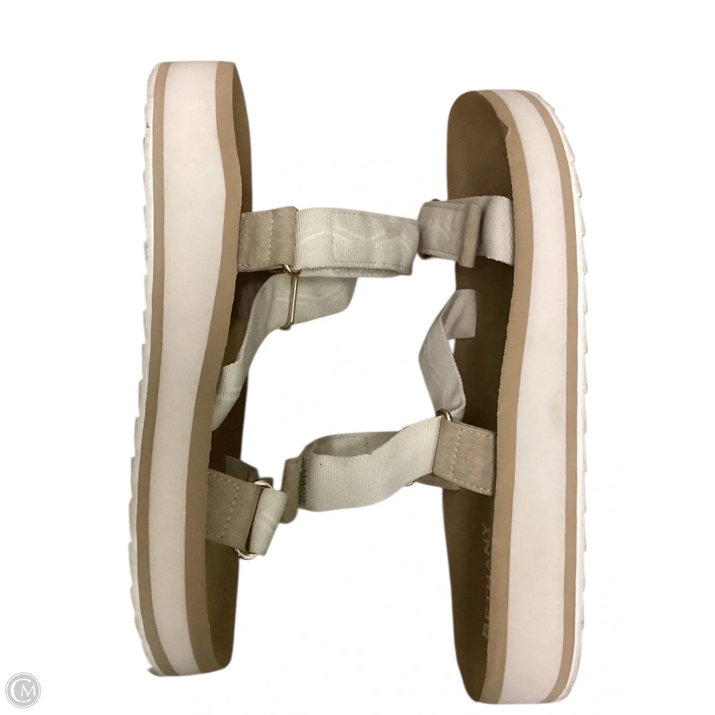 Sandals Flats By Clothes Mentor In Tan, Size: 9