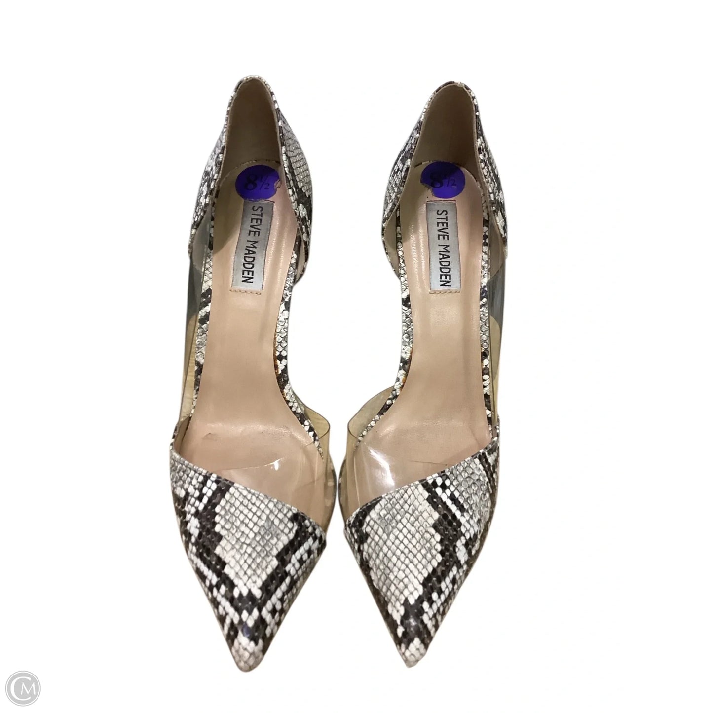 Shoes Heels Stiletto By Steve Madden In Snakeskin Print, Size: 8.5