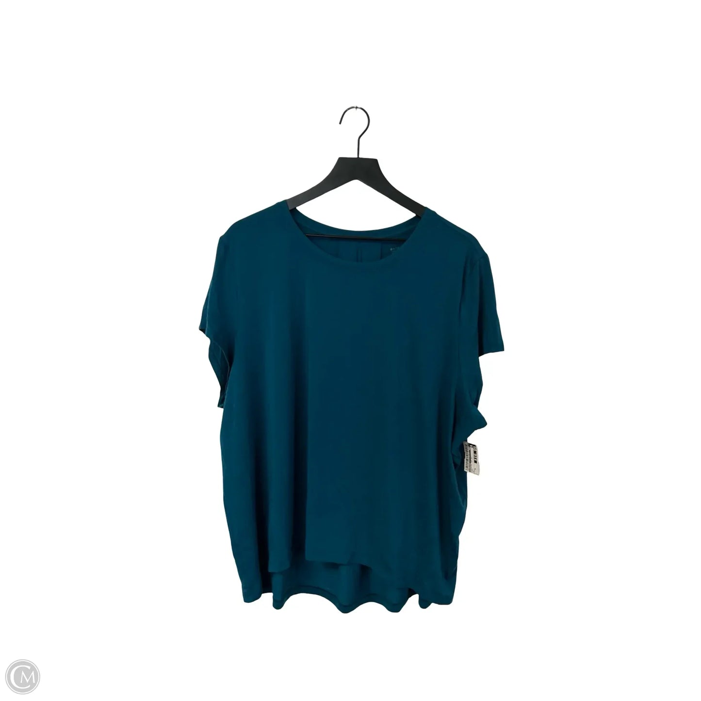 Athletic Top Short Sleeve By Athleta In Teal, Size: Xl