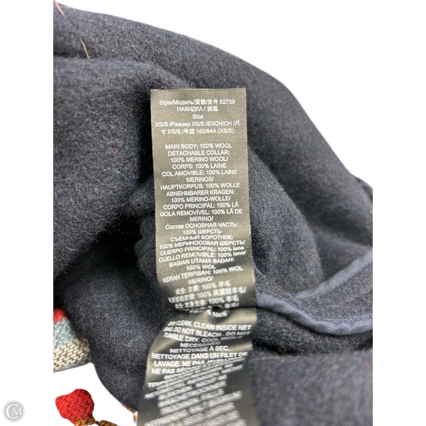 Poncho Designer By Tory Burch In Blue, Size: S