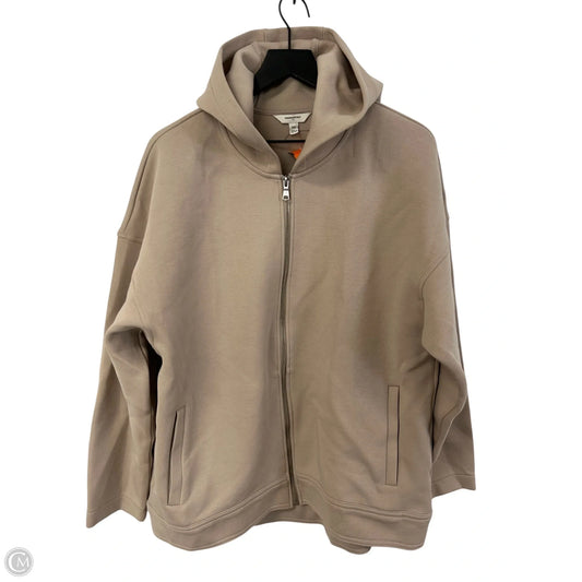Sweatshirt Hoodie By Banana Republic In Tan, Size: Xxl