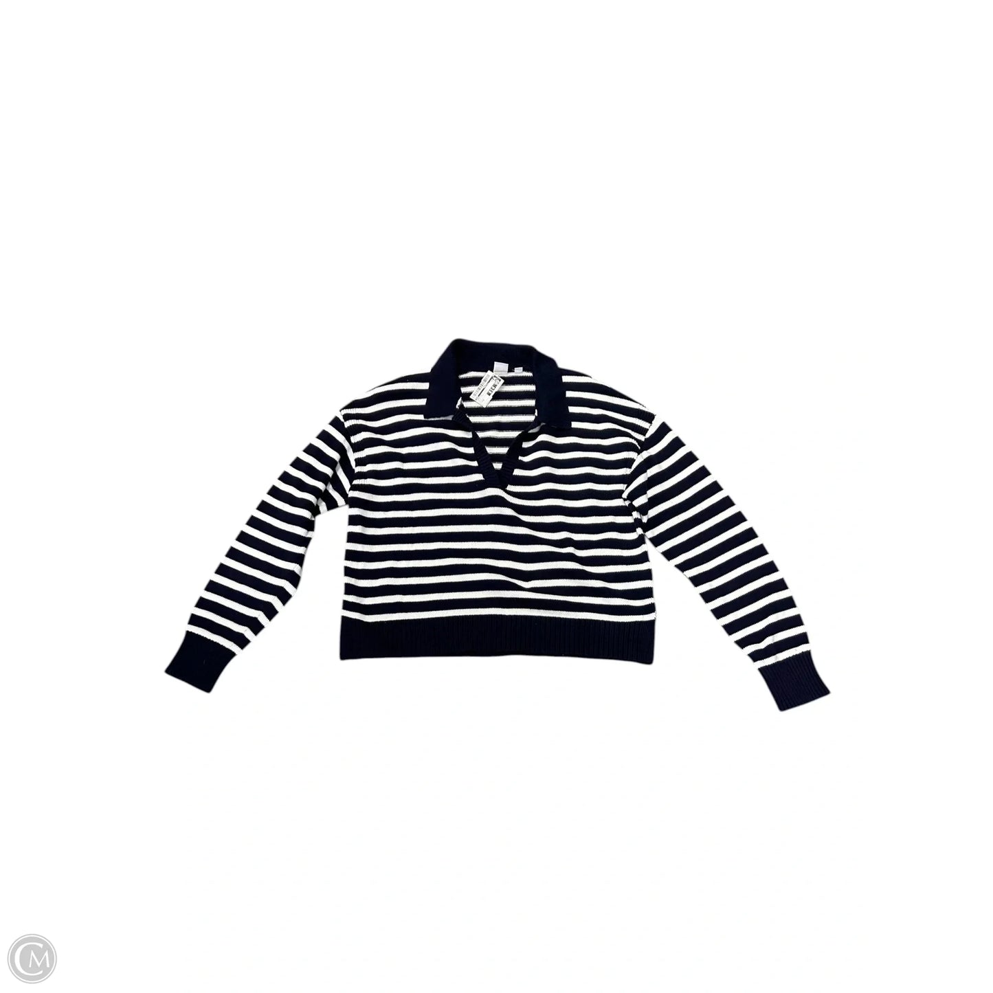 Sweater By Gap In Blue & White, Size: M