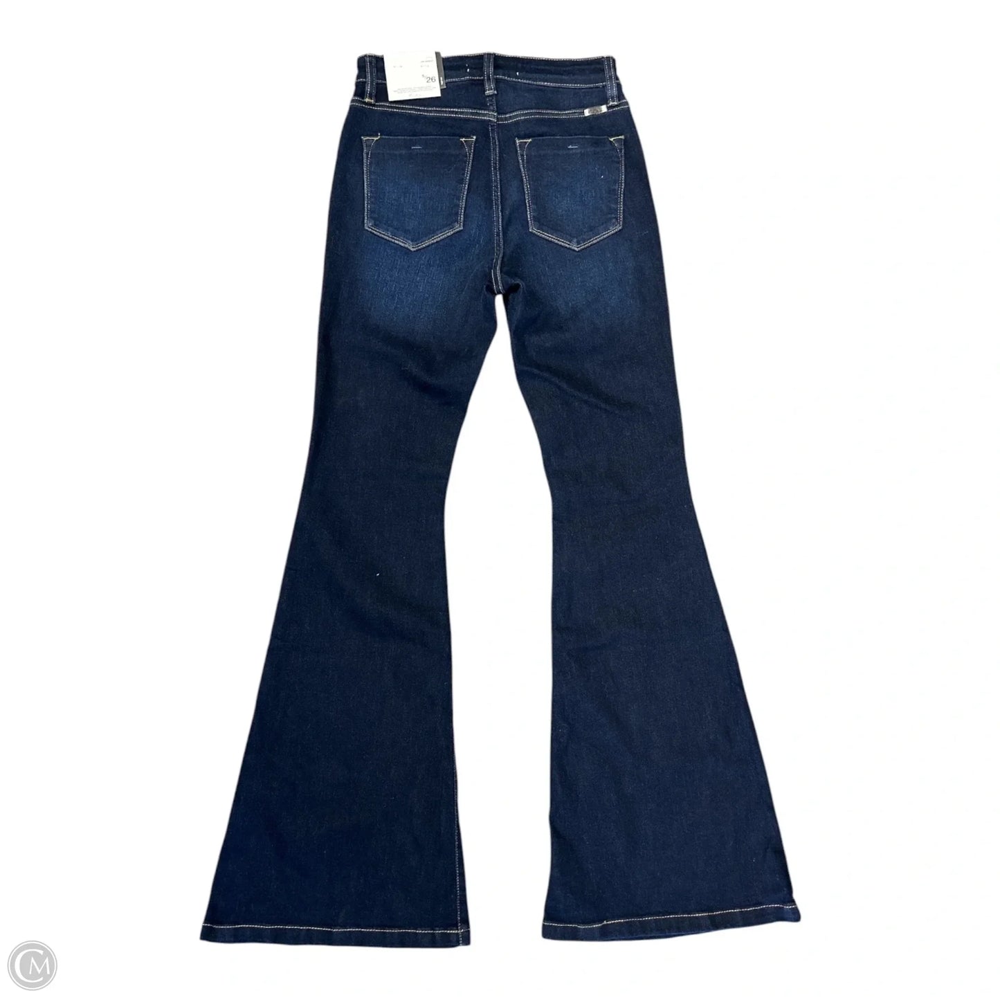 Jeans Flared By Kancan In Blue Denim, Size: 2