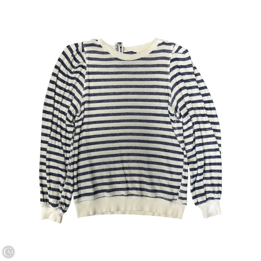 Top Long Sleeve By Democracy In Striped Pattern, Size: Xs