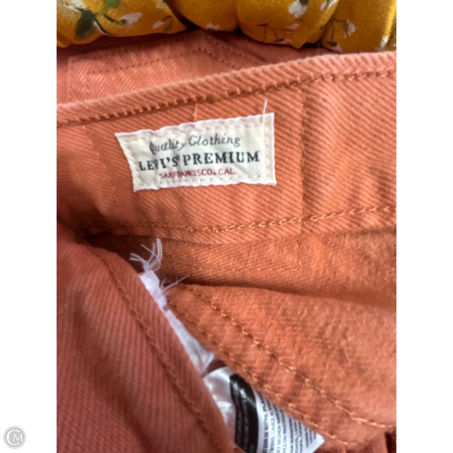 Shorts By Levis In Orange Denim, Size: 0