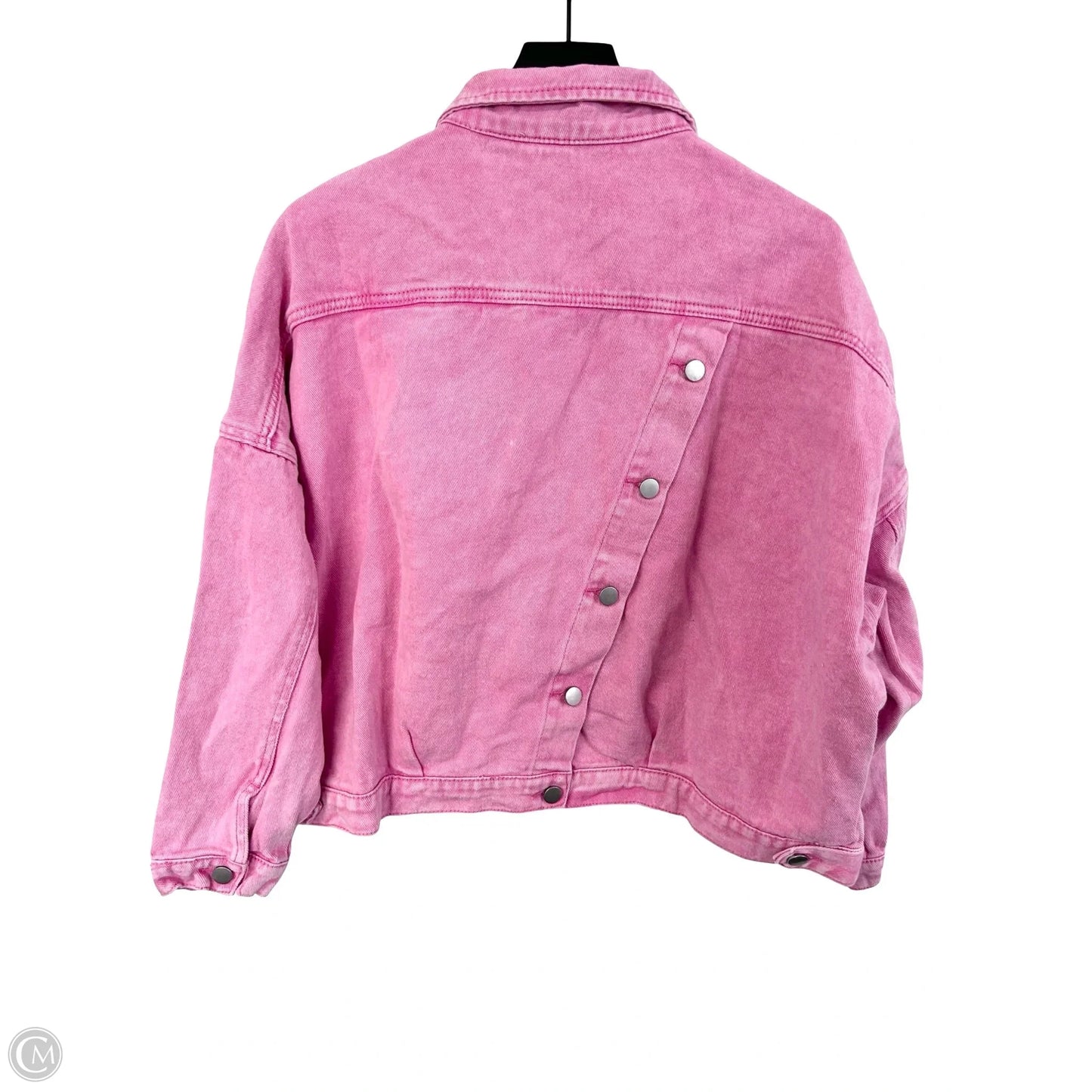 Jacket Denim By Savanna Jane In Pink Denim, Size: 1x