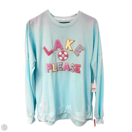 Sweatshirt Crewneck By Simply Southern In Blue, Size: Xl