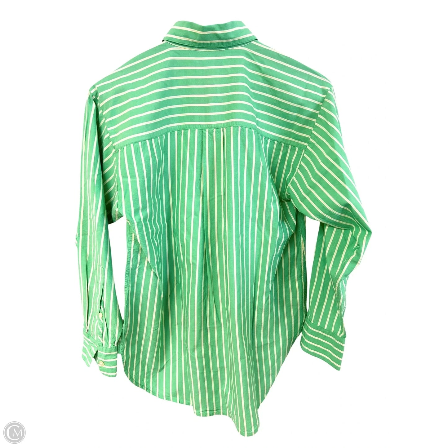 Blouse Long Sleeve By Loft In Green, Size: Xxs
