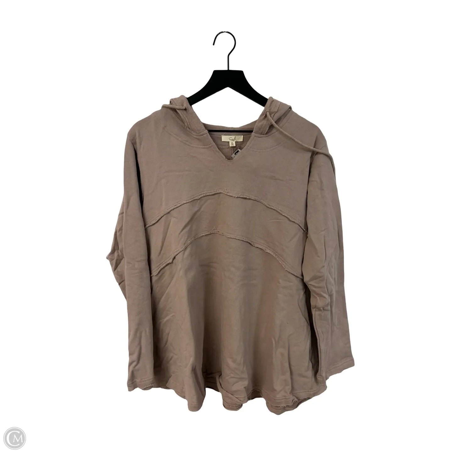 Sweatshirt Hoodie By Easel In Brown, Size: M