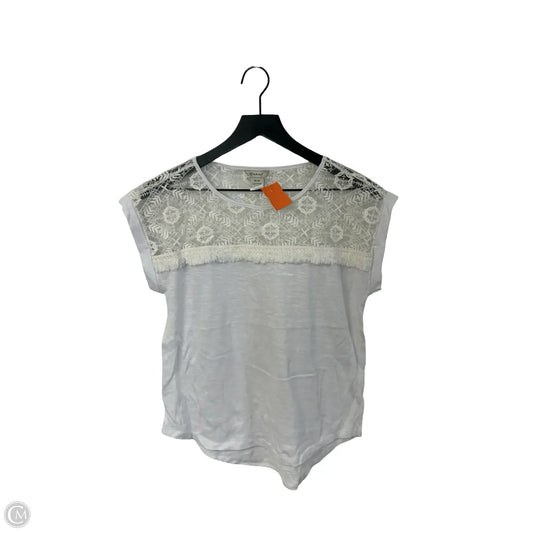 Top Short Sleeve By Ariat In White, Size: M