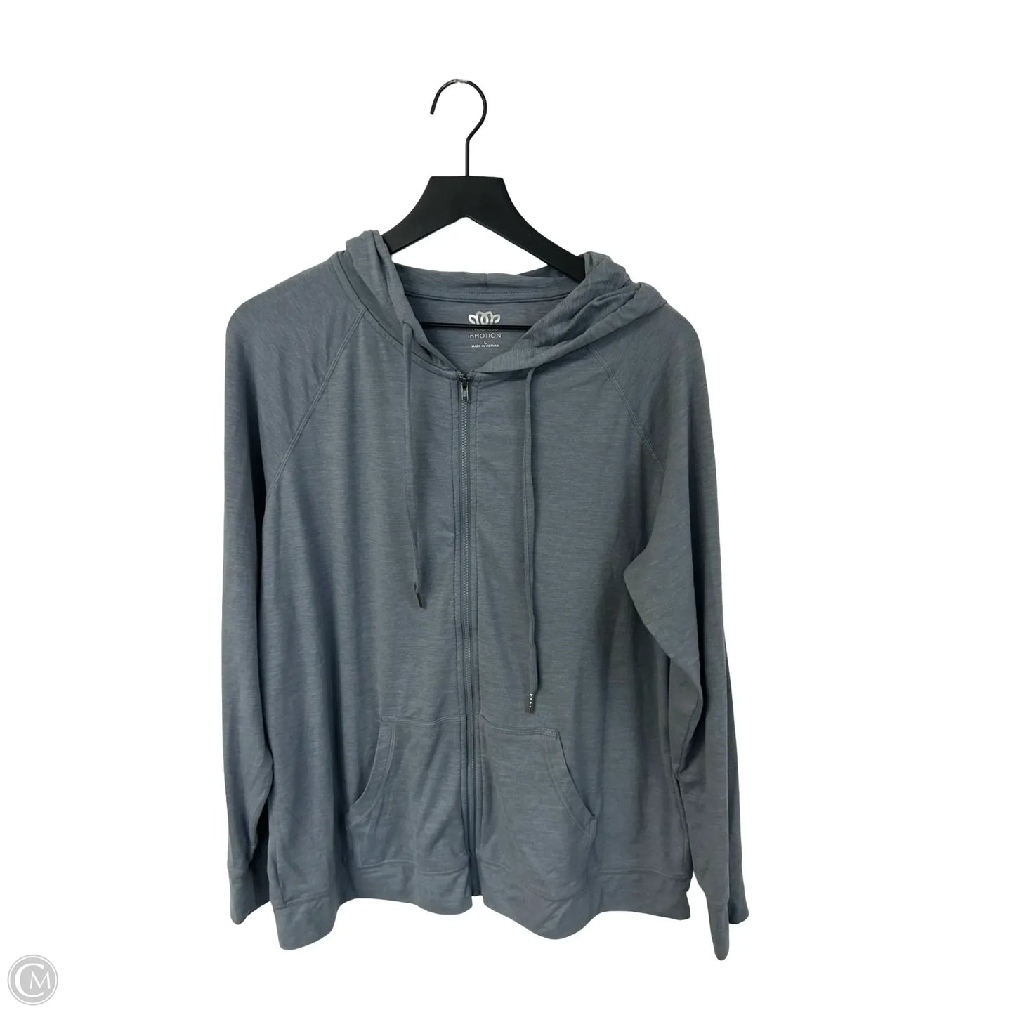 Athletic Top Long Sleeve Hoodie By Maurices In Blue, Size: L
