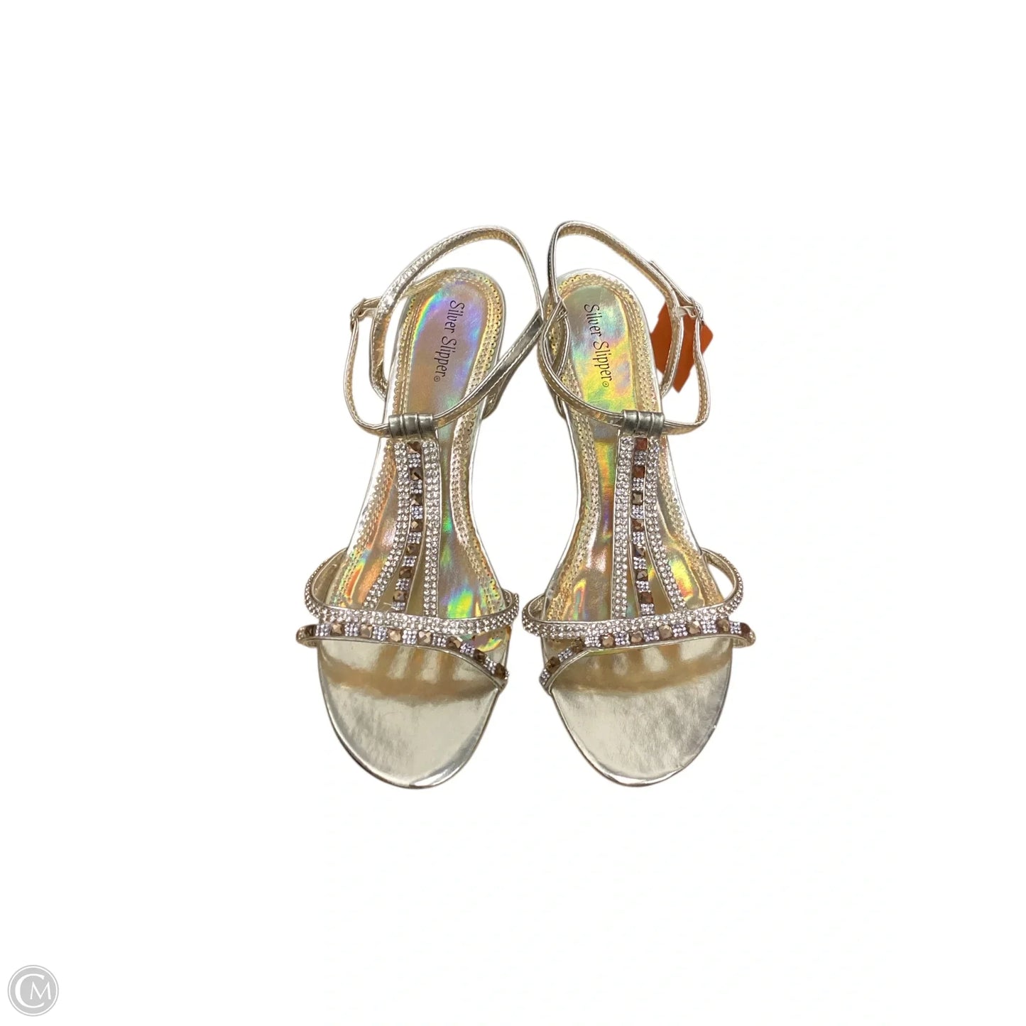 Sandals Heels Kitten By Cme In Gold, Size: 11