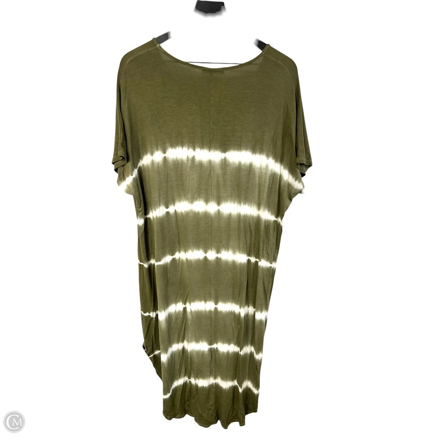 Dress Casual Midi By Tres Bien In Green & White, Size: S
