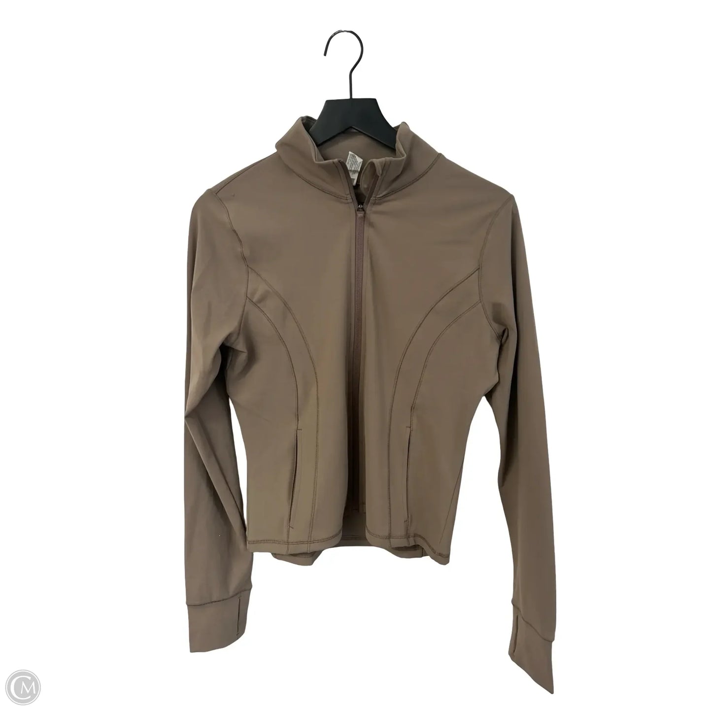 Athletic Sweatshirt Collar By 90 Degrees By Reflex In Brown, Size: L