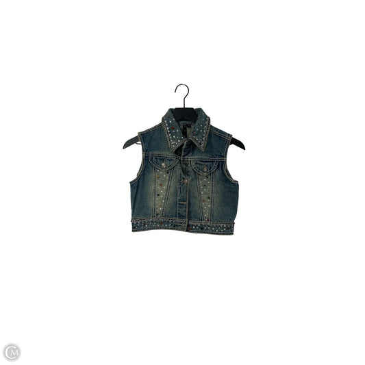 Vest Other By Clothes Mentor In Blue Denim, Size: S