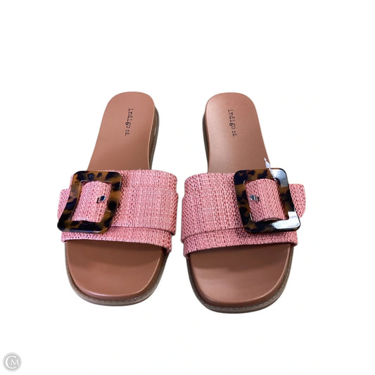 Sandals Flats By Indigo Rd In Coral, Size: 9.5