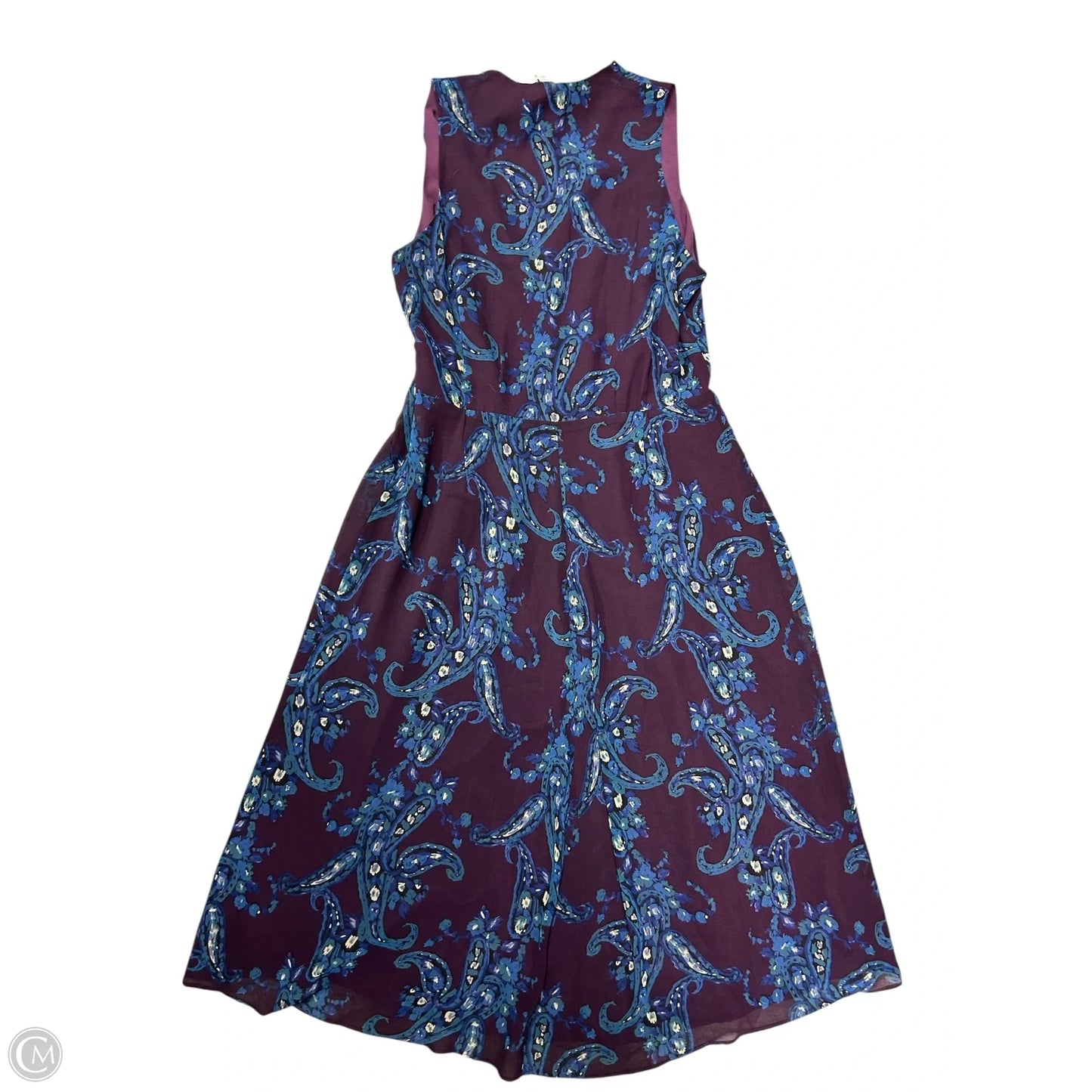 Dress Casual Midi By Cabi In Blue & Purple, Size: 8