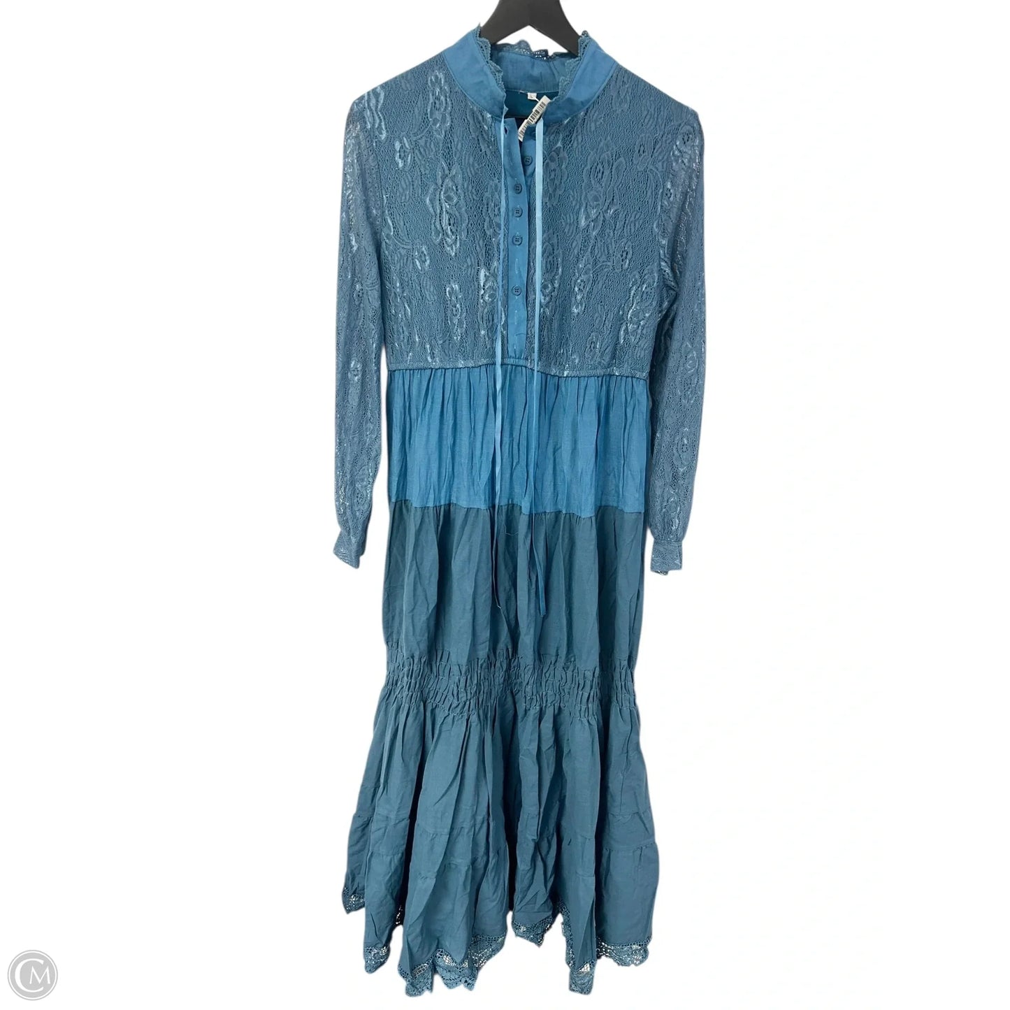 Dress Casual Maxi By Cme In Blue, Size: L