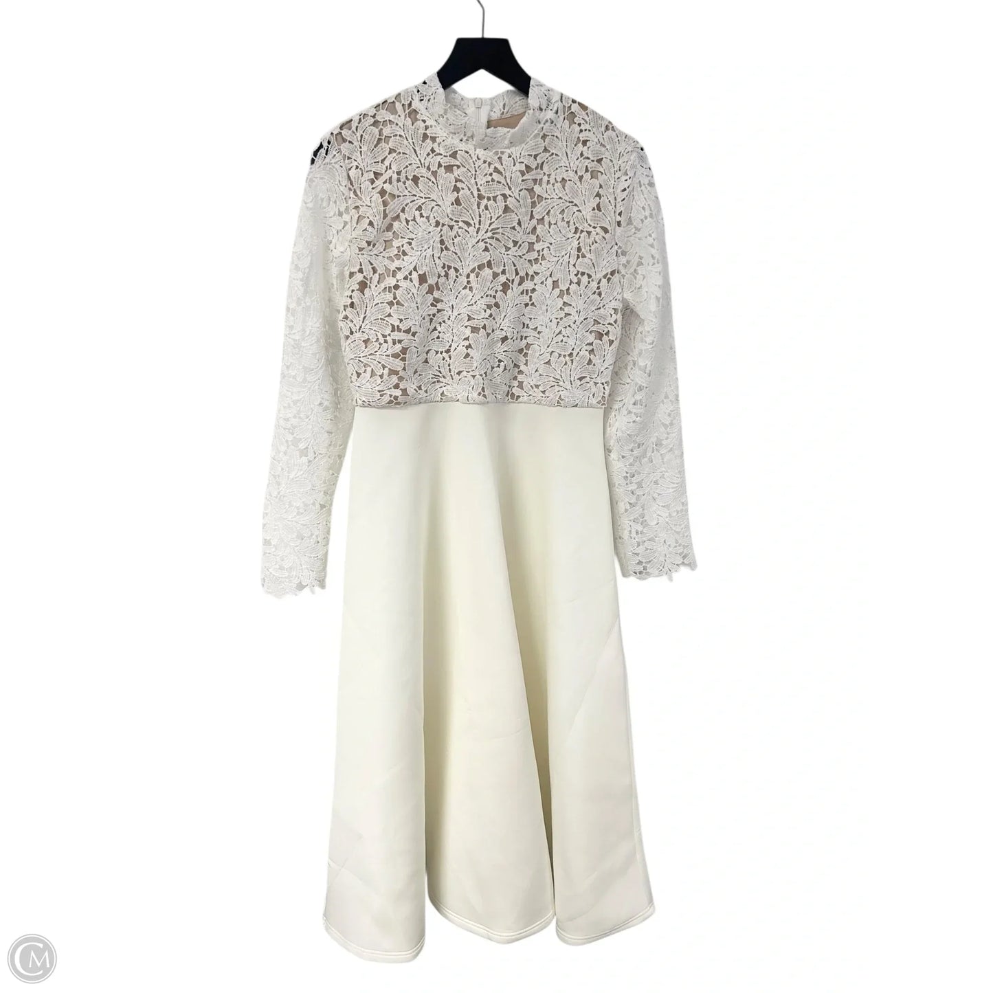 Dress Party Midi By Clothes Mentor In White, Size: L