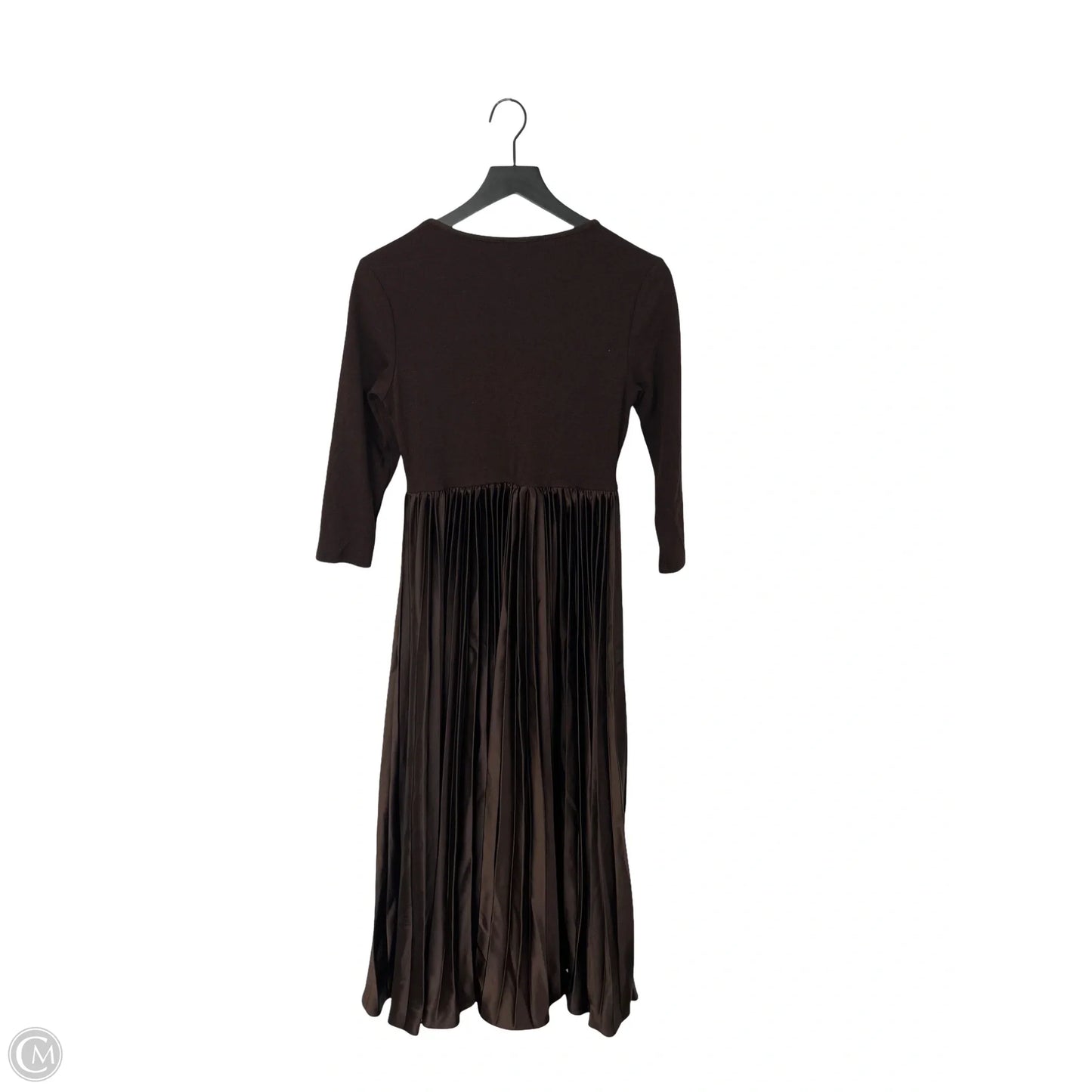 Dress Casual Midi By Cmc In Brown, Size: S