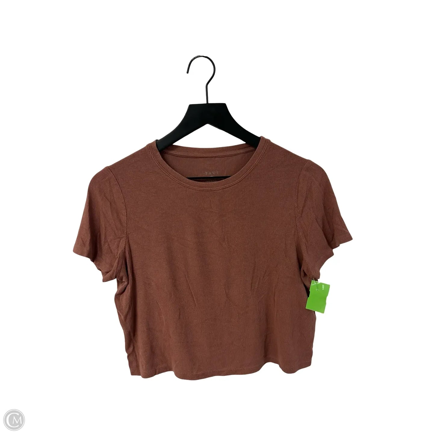 Top Short Sleeve Basic By Clothes Mentor In Brown, Size: S