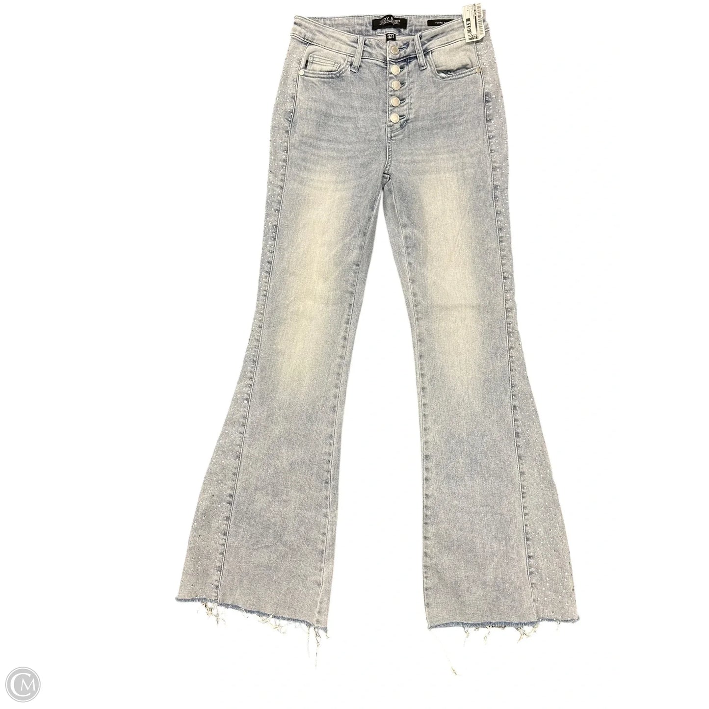 Jeans Flared By Judy Blue In Blue Denim, Size: 4