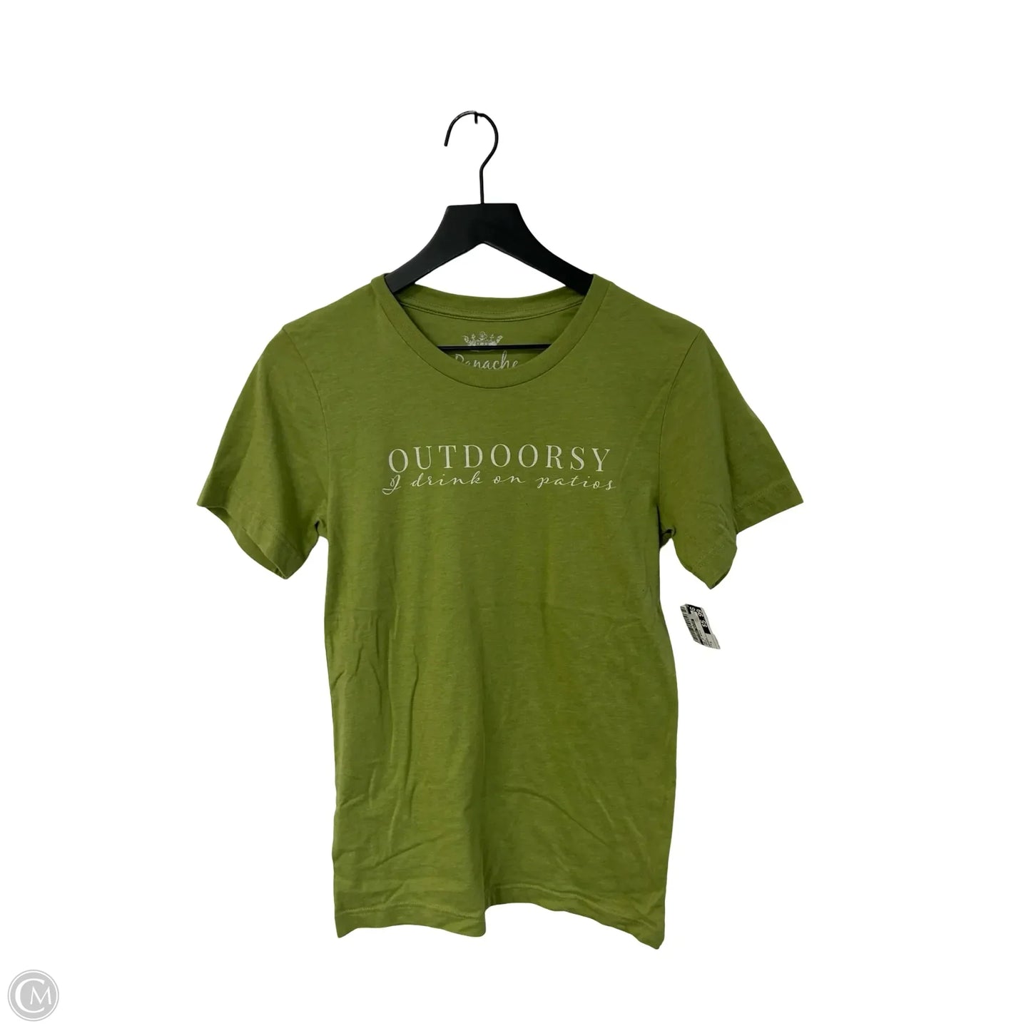 Top Short Sleeve Basic By Clothes Mentor In Green, Size: S