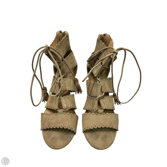 Sandals Heels Block By Not Rated In Brown, Size: 6.5