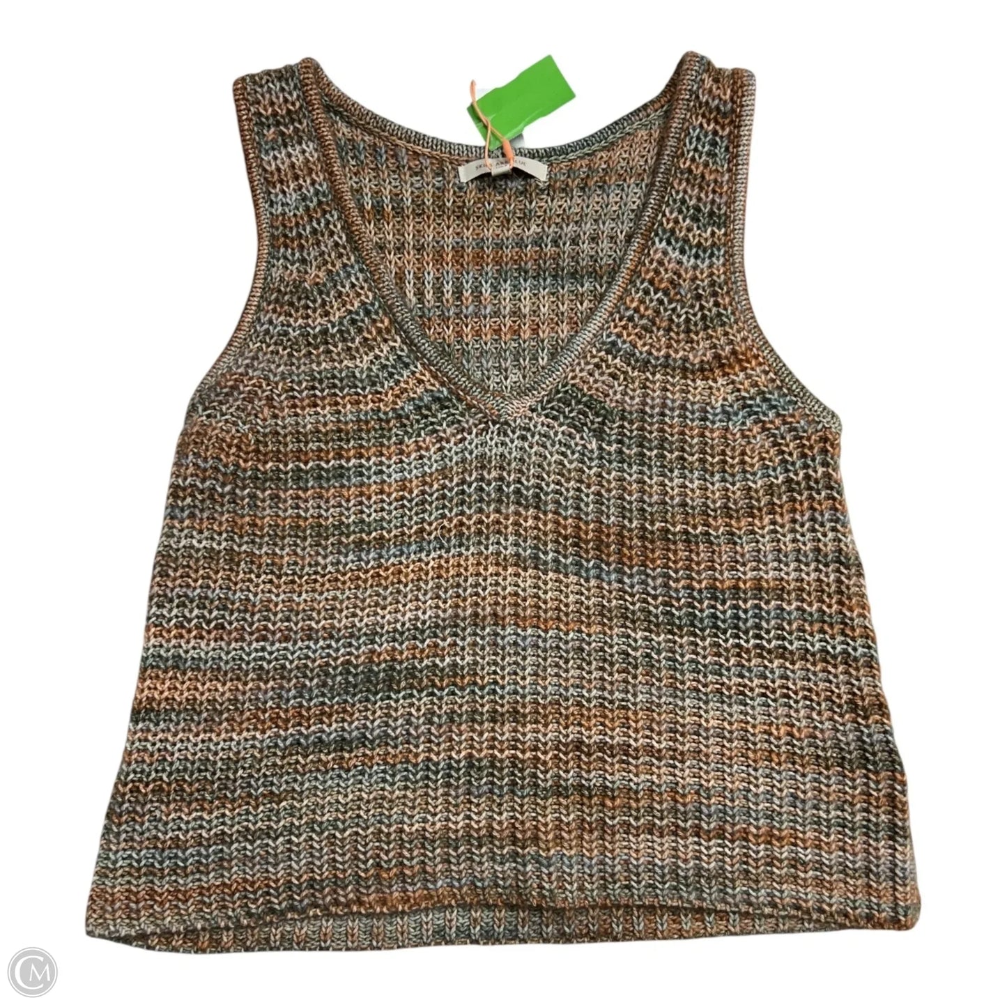 Vest Sweater By Skies Are Blue In Brown, Size: S